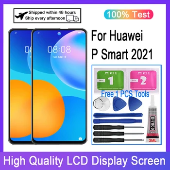 Оригиналът е За Huawei P Smart 2021 ЗОП-LX1 ЗОП-LX2 LCD дисплей с сензорен екран Дигитайзер, Подмяна на