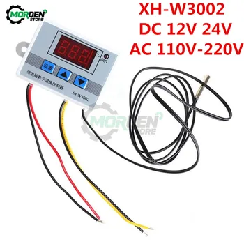 XH-W3002 W3002 W3001 DC 12 v 24 v AC 110-220 v Led Дигитален Терморегулятор Термостат температурен Регулатор М Отопление Охлаждане