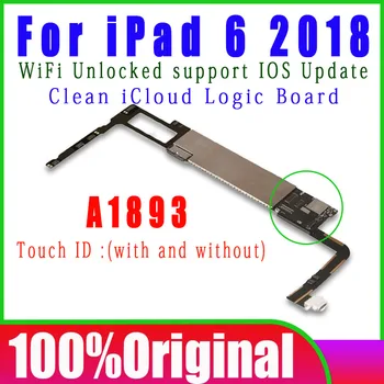 100% Оригинална Версия A1893 WiFi Без акаунт ID на дънната Платка За iPad 2018 9,7 Инча 6th Логически Заплата Чист iCloud Със система IOS