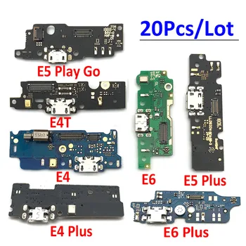 20 броя USB кабел за зареждане Порт за Зарядно устройство Конектор за зарядно устройство ще захранване на Такса Гъвкав Кабел За Motorola Moto E4 E4T E4 E6 E7 Plus E5 Play Go E6 Play E6s