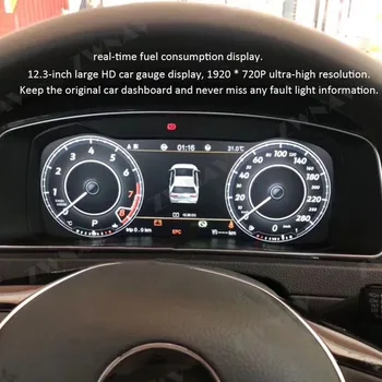 На цифровия Панел на Арматурното Табло Виртуална Таблото в Кабината LCD за измерване на Скоростта за VW Golf CC 7 GTI MK7 Passat B8 Вариант Teramont