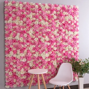 60x40 cm ширина Коприна Розата е Цветето на Стени Изкуствени Цветя САМ Сватбен Декор на Стената Снимки Декори Фризьорски салон Фон