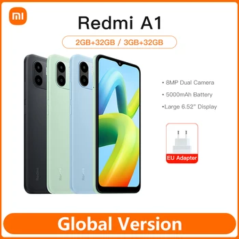 Глобалната версия на Xiaomi Redmi A1 MTK Хелио A22 Мобилен телефон с 2 GB RAM И 32 GB ROM 6,52 