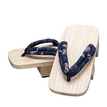 Мъжки Гета Японската Традиционна Обувки Самурайские Сандали Източна Павловния Плажни Обувки 2 Зъба Дървени Летни Чехли Гета 2022