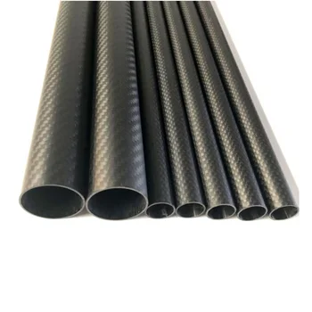 1 Uds tubo de fibra de carbono longitud 500mm diámetro 10 mm 12 mm 14 mm 16 mm 18 mm 22 mm 24 mm 26mm 28mm 30mm 32mm para el modelo de
