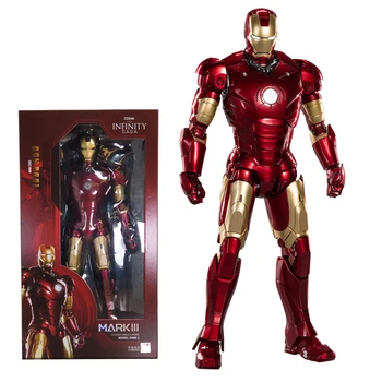 Zd 1/5 Iron Man 36 см Mk3 Оригинала Marvel Легенди 10th Юбилейна Колекция Тони Старк Модел Фигурка Детски Играчки Подарък