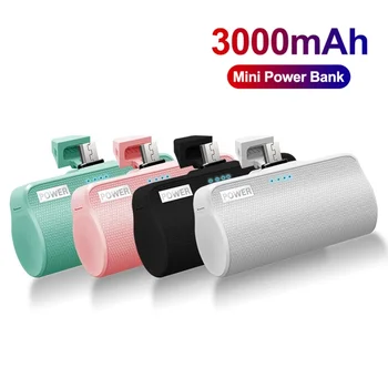 Power Bank 3000 mah Магнитни Мини Преносимо Безжично Зарядно Устройство Powerbank USB Зарядно Устройство За Мобилен Телефон външна Батерия За Xiaomi
