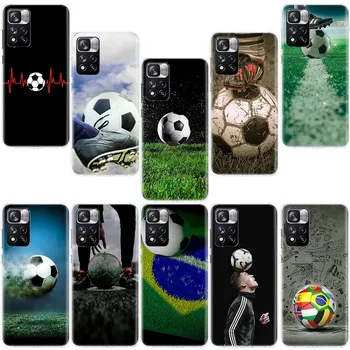 Дизайн на футболна топка Калъф За телефон Xiaomi Redmi Note 10 11 Pro Max 5G и 4G 9T 9S 8T 10S 11T 11S 11E 9 8 7 6 5 5A Калъф