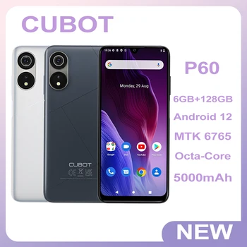 Cubot P60 Нов Телефон 6,517 инча Дисплей Android Смартфон 12 Восьмиядерный MT6765 Мобилни Телефони 5000 mah Батерия, Две SIM карти 20 Mp Камера
