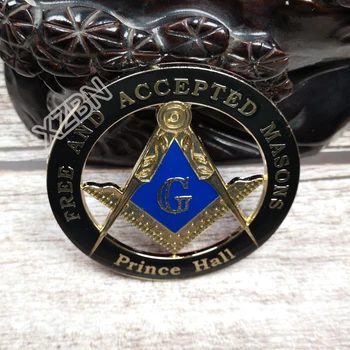 Масонски Автомобилна Емблема mason freemason BCM 33 Черни СВОБОДНИ И ПРИЕТИ от РАЗВИТИЕТО на Принц Зала 3 