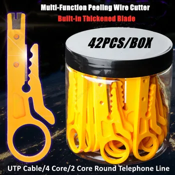 Висококачествен многофункционален пилинг за рязане на тел мрежов UTP кабел RJ-45, 4-жилен/2-жилен през цялата телефонен кабел За Кримпване на Източване