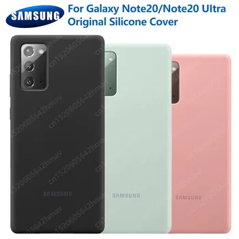Samsung Оригинален Силиконов Калъф За Телефон Калъф За Samsung Galaxy Note20 Забележка 20 Ултра 5 г Мек устойчив на удари Калъф За Телефон Седалките