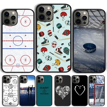 Хокей пързалка Записване Хокейна Шайба Калъф За вашия Телефон, Калъф За iPhone 14 13 12 Pro Max mini 11 Pro Max XS X XR 5 6S 7 8 Plus SE 2020
