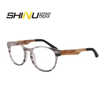 SHINU Мъжки очила и Прогресивни очила за четене дамски слънчеви Очила по рецепта Дограма Дамски ацетатная дограма дървена очила zf110