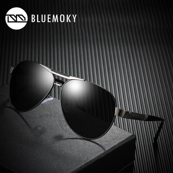 BLUEMOKY Мъжки Маркови Включване на Слънчеви Очила за Жени, Поляризирани UV400 Нюанси, Извънгабаритни Дизайнерски Слънчеви Очила на Polaroid за Жени