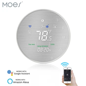 Програмируем термостат MOES Smart WiFi, метална матов панел, дистанционно управление Smart Life / Sasha APP, работи с Алекса Google Home