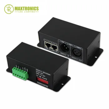 BC-802 DC5V-24V led конвертор DMX512 в SPI (TTL) декодер на изходния сигнал на датчика 6803/1809/8806/9813/3001/2801 DMX512 Led контролер за пренос на данни
