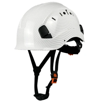 Предпазна Каска CE EN397 с Модел От Въглеродни влакна За Инженеринг Строителна Шлемове ABS Защитно Работна Шапка За Мъже За Промишлени