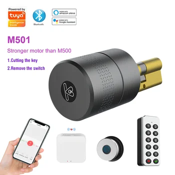 Wehere Sasha Интелигентна Система за Заключване на вратите M501 Алекса Цилиндър на Пръстови Отпечатъци Bluetooth Система за Заключване на вратите Smartlife WIFI Управление на M500 Обновена Версия на