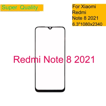 10 бр./лот За Xiaomi Redmi Note 8 2021 Панел Докосване на екрана на Предната Външна Стъклена Леща M1908C3JGG LCD стъкло Отпред с ОСА