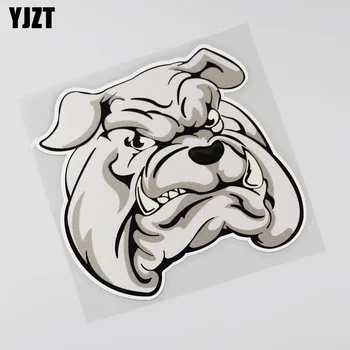 YJZT 14 см x 13,9 см Интересен Голяма уста свирепая Куче Стикер за Кучета Стикер за автомобил 13B-0079