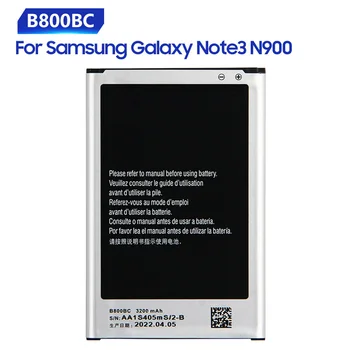 Преносимото Батерия За Samsung Galaxy NOTE 3 N900 N9002 N9009 N9008 N9006 N9005 Note3 B800BC B800BE с NFC 3200 mah