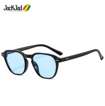JackJad 2020 Мода Квадратен Стил Нюанс На Океана Лещи Слънчеви Очила Две Точки Нит Очила На Марката Дизайнерски Слънчеви Очила Oculos De Sol 3397