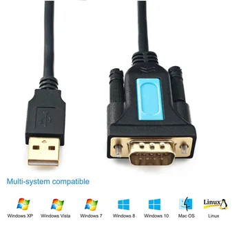 Usb-Rs232, USB Кабел към DB9, USB към сериен порт 9 Дупки Дупки Кабел USB към COM