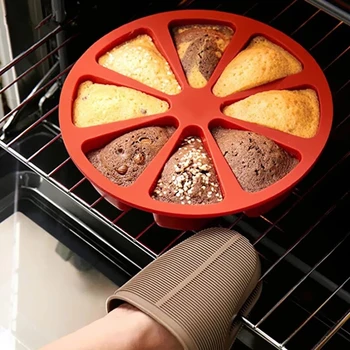 8 Кухини Силиконова Форма За Торта направи си САМ Печене Сладкарски Форми За Торти Инструменти, Форма За Торта Пекат Хляб Пица Форма За Печене Форма За Торта