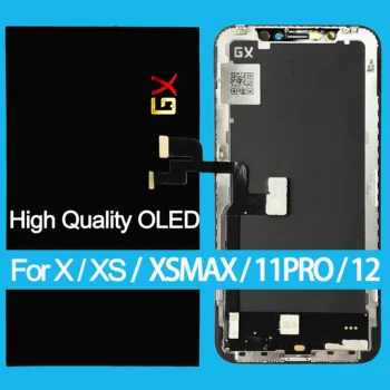 Oled iPhone X OLED LCD дисплей GX За iPhone XS max oled Сензорен Екран За смяна на Дигитайзер В събирането на 3D touch