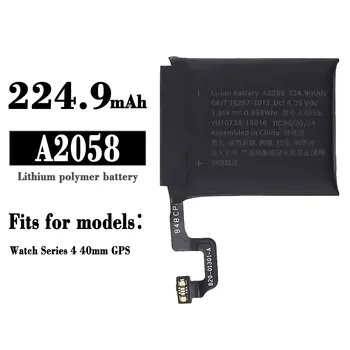 A2058 100% Оригинална Подмяна на Нова Батерия За Часовник За iPhone на Apple Watch Серия 4-40 мм GPS 224,9 ма Висококачествени Батерии За Часовници