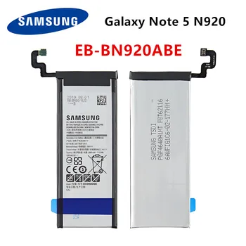 Оригинална батерия SAMSUNG EB-BN920ABE 3000 mah за Samsung Galaxy Note 5 SM-N920 N920F N920T N920A N920I N920G N9200 N920G /DS N9208