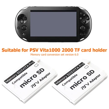 Версия 6.0 SD2VITA За PS Vita Карта памет TF за PSVita Игрална карта PSV 1000/2000 Адаптер 3,65 Системна SD карта, Micro-SD r15