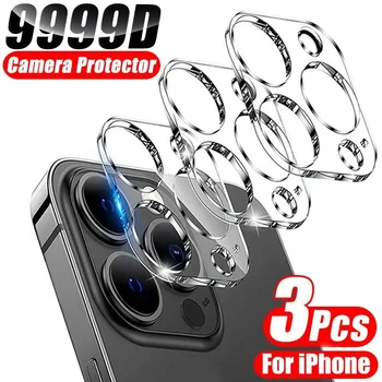 3 бр. Защитно Фолио за камера За iphone 11 12 13 Pro Max Защитното Стъкло на обектива на iphone 12 Mini 11 13 Pro Max Стъкло