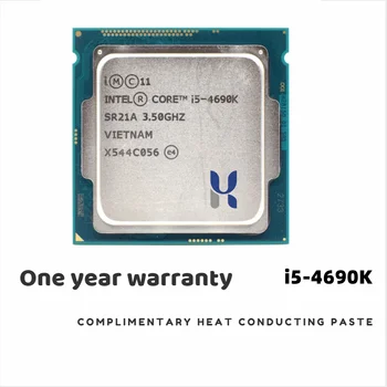 Intel Core i5 4690K 3,5 Ghz, 6 MB Конектор LGA 1150 Четириядрен Процесор I5-4690K SR21A