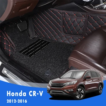 За Honda CR-V, CRV CR V 2015 2016 2013 2014 2012 Луксозни Двуслойни Телени Примки Автомобилни Постелки и Килими Авточасти За Подреждане
