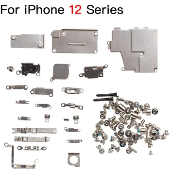 Пълен Комплект за Малки Части За iPhone 12 Mini Pro Max Рамките на Вътрешния Метална Скоба Титуляр И пълен Комплект Болтове Комплект За Ремонт на Замяна